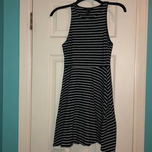 Black and white striped forever 21 dress